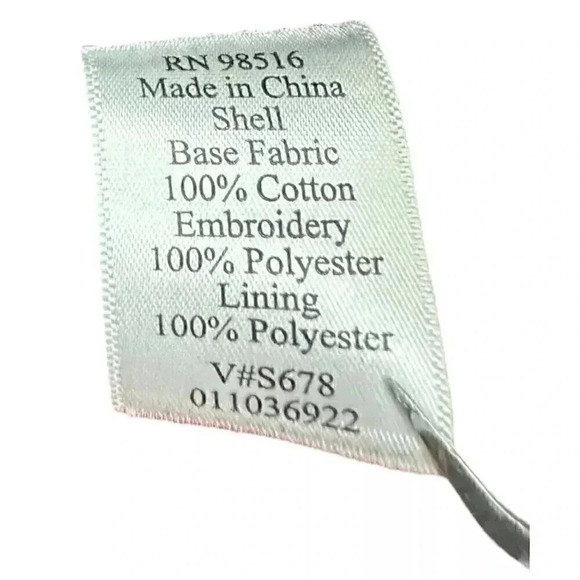 Coldwater Creek pink 3/4 Sleeve Women’s Size 14 Embroidered Jacket Button Up - Picture 6 of 8